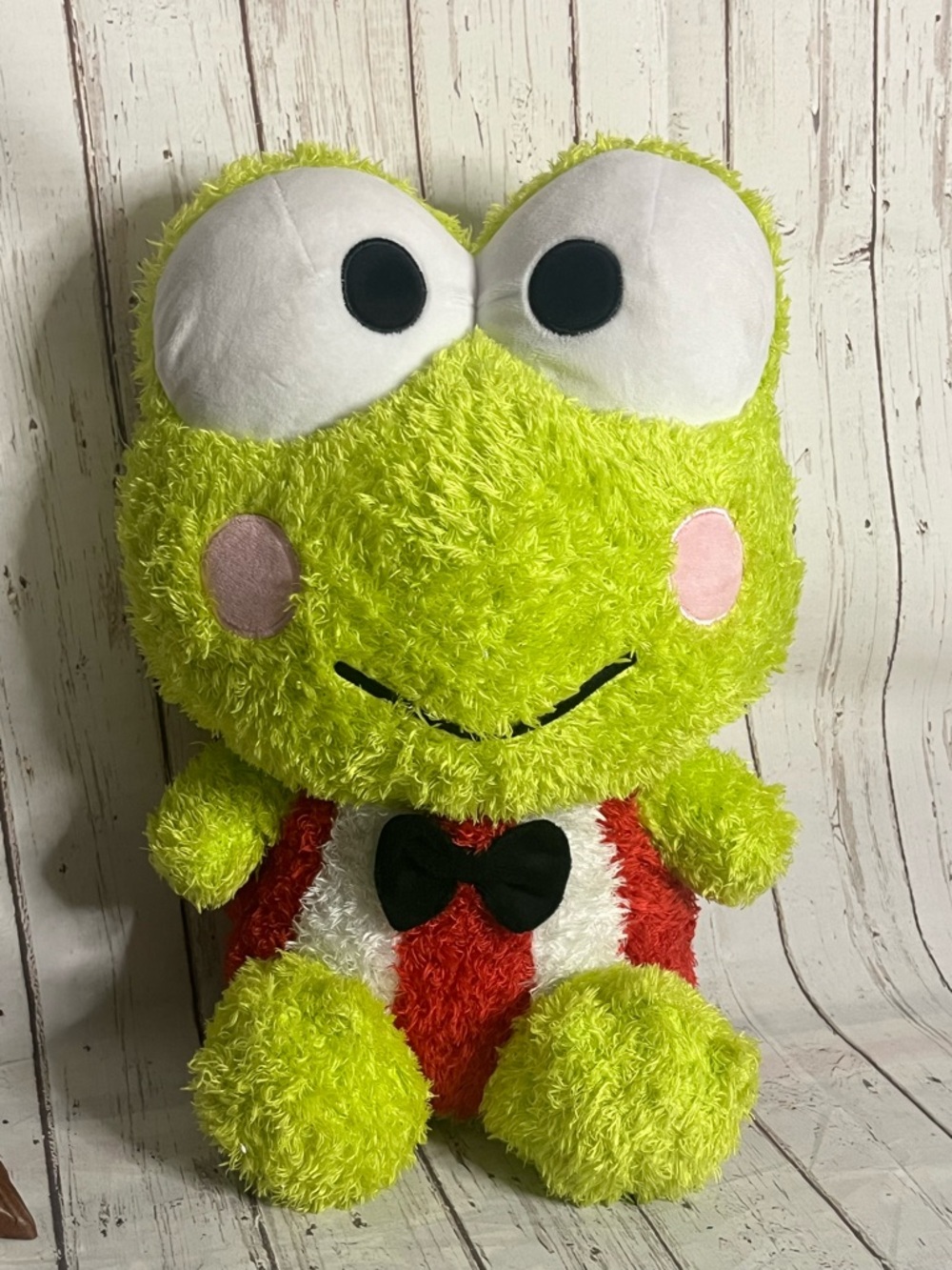 Sanrio Keroppi Plush 16 Inch Stuffed Animal Fuzzy Fluffy Pillow Buddy 2024